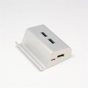 Data Transfer Ultra Thin Powered USB C HUB VGA 3 In 1 10Gbps